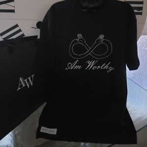 AmWorthy Infinity Hands Unisex Solid black T-Shirt🚨🚨BLACK FRIDAY SALE!